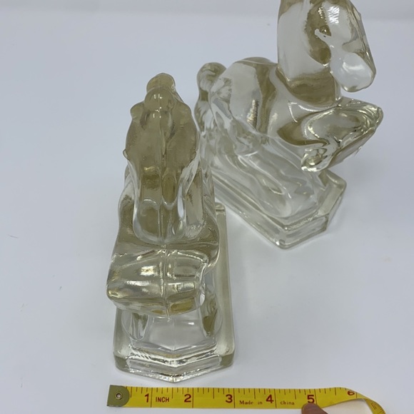 Vintage 1940s LE Smith Glass Horses Set of 2 - Picture 9 of 9